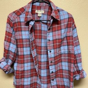 Eddie Bauer plaid button up long sleeve
